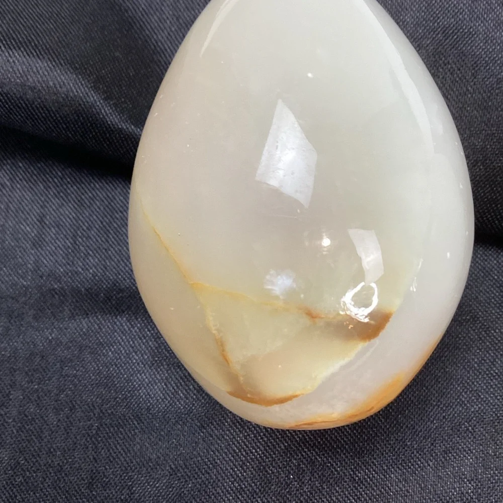 Lot of 3 Stone Eggs Home Easter Decor - Picture 6 of 8